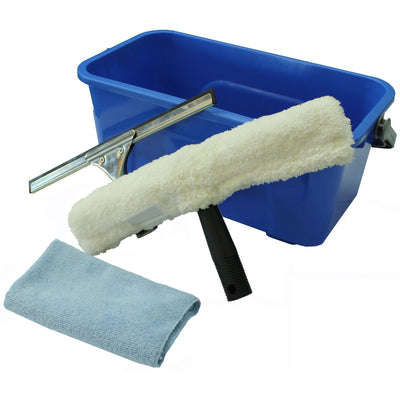 FILTA Window Cleaning Kit & 12 Litre Blue Bucket