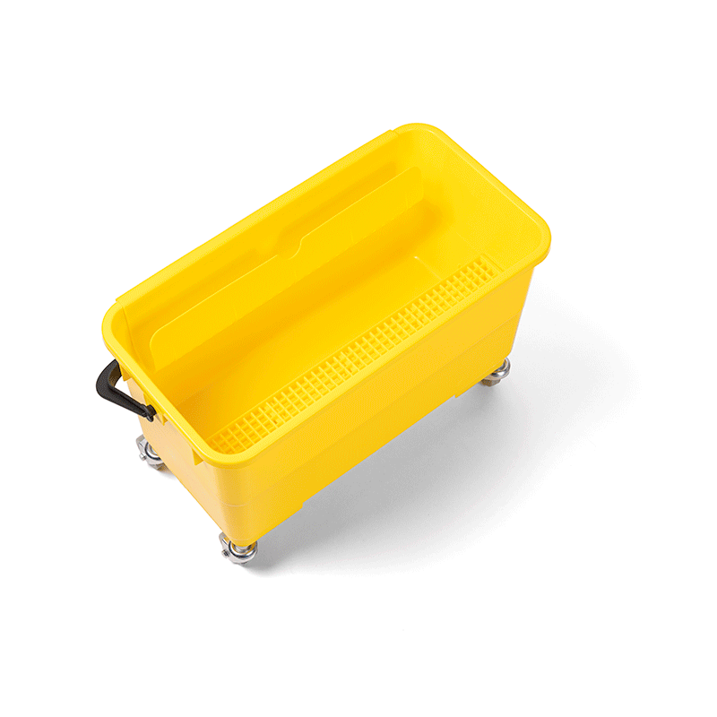 FILTA Window and Presoak Bucket with Wheels & Trays 22L - Yellow