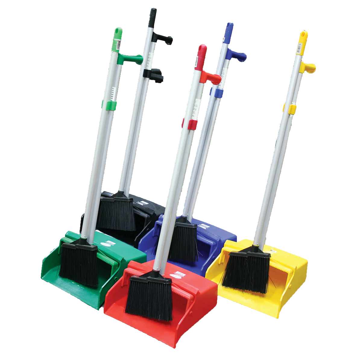 Filta Lobby Dustpan & Brush Set and Replacement Brush - Black / Blue / Red / Yellow / Green