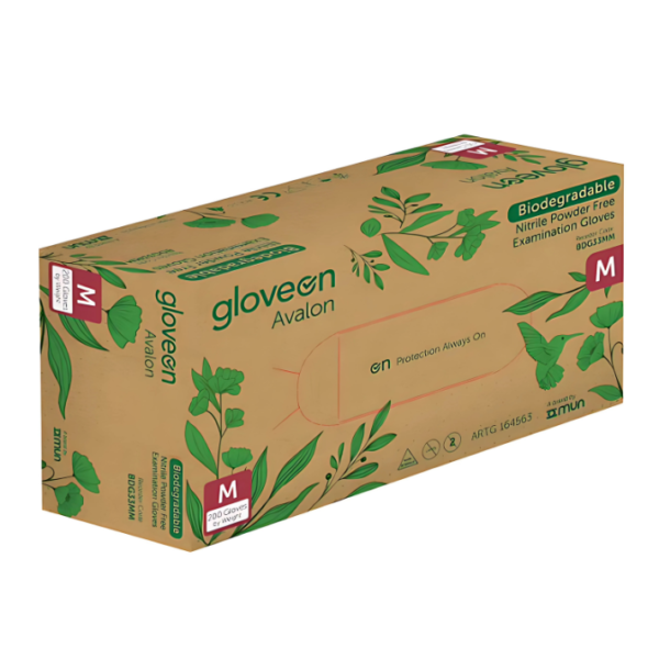 Avalon Biodegradable Nitrile Exam Gloves (XS, S, M, L, XL)