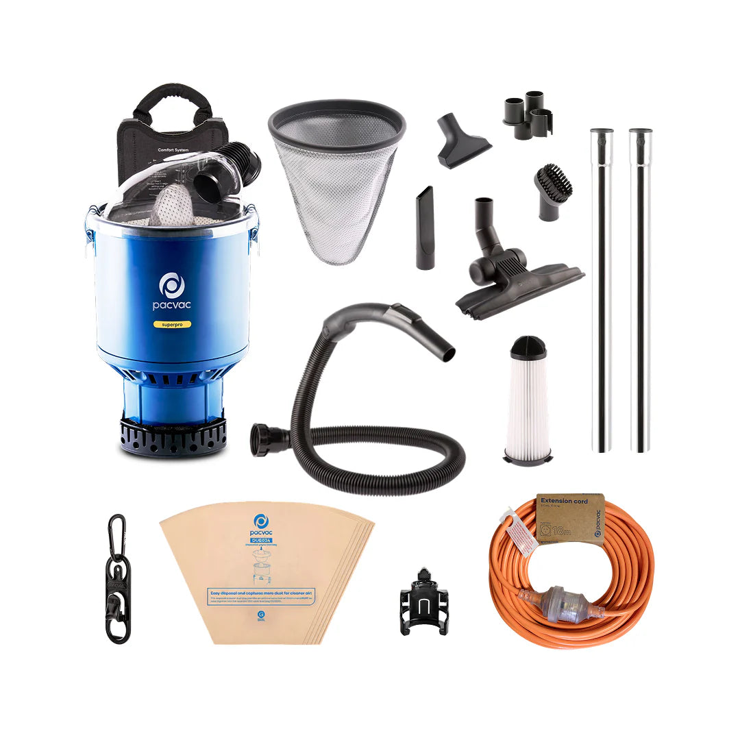 PACVAC Superpro Backpack Vacuum Cleaner