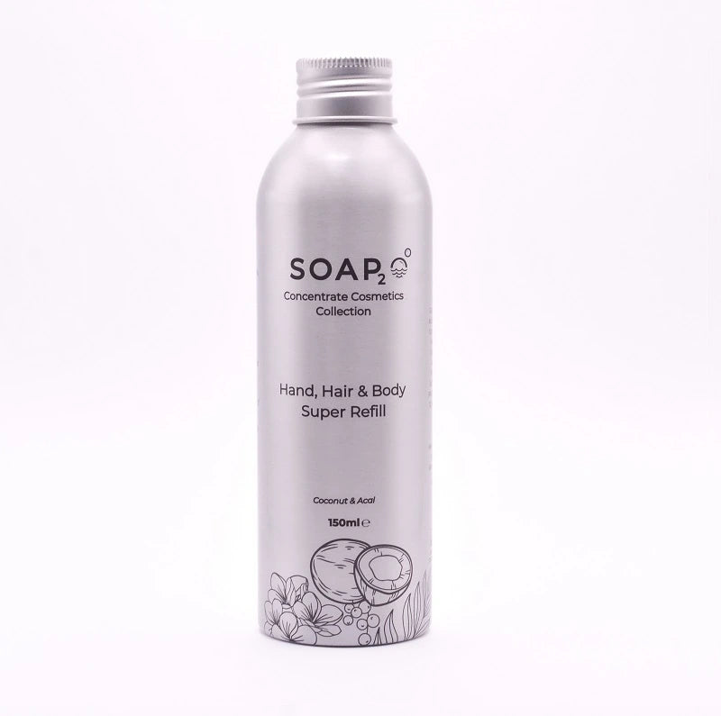 Soap₂O 3-in-1 Gel SuperRefill - Hair, Hand and Body Gel Soap